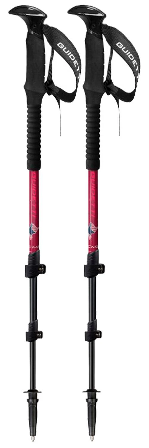 Bâton Guidetti Cime Alu 125cm Carmin 1 Bâton Guidetti Cime Alu 125cm Carmin