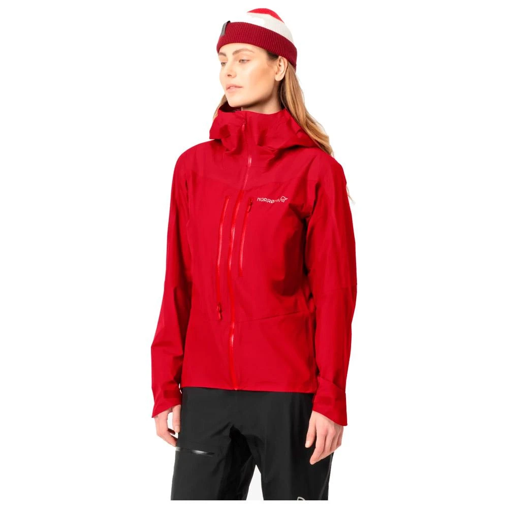 Veste D’alpinisme Norrona Falketind Gore-Tex Paclite W's Jkt Jester Red True Red 4 Veste D’alpinisme Norrona Falketind Gore-Tex Paclite W's Jkt Jester Red True Red – Image 4