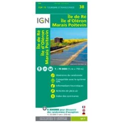 Carte IGN Ile De Re Ile D'Oleron Marais Poitevin