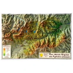 Carte 3D Geo Relief Les Pyrénées Catalanes