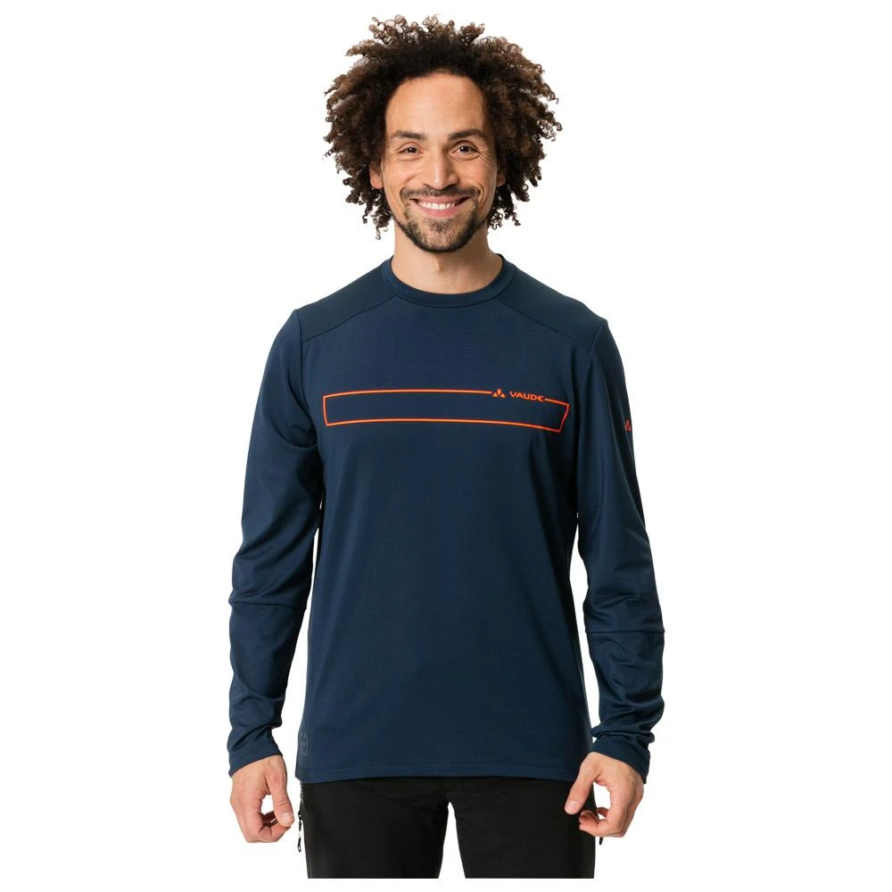 Maillot VTT Vaude Men's Qimsa Ls Shirt Dark Sea 3 Maillot VTT Vaude Men's Qimsa Ls Shirt Dark Sea – Image 3