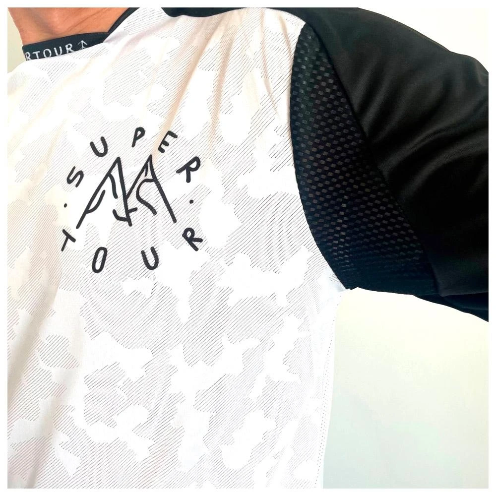 Maillot VTT Supertour Factory S/S White Black 2 Maillot VTT Supertour Factory S/S White Black – Image 2
