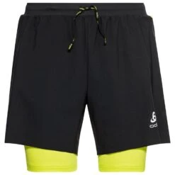 Short De Trail Odlo Axalp Trail 15cm 2in1 Shorts M Black Evening Primrose