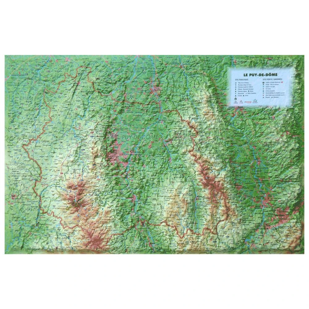 Carte 3D 3DMAP Le Puy De Dôme 1 Carte 3D 3DMAP Le Puy De Dôme