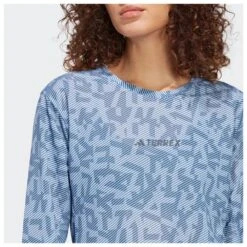 Tee-shirt De Trail Adidas Trail Longsleeve Tee Gfx W Blue Dawn Wonder Steel -Camping Produits Boutique 54c0db5fb8d333e3428941155fb60f66dabd0b8a E23ADIDTTH3371038 902