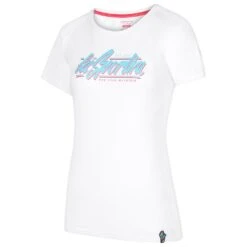 Tee-shirt D’escalade La Sportiva Retro T-Shirt W White Malibu Blue