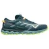 Chaussures De Trail Mizuno Wave Daichi 7 Orionblue Mistyblue Neolime