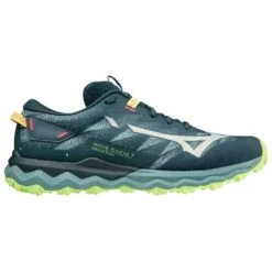 Chaussures De Trail Mizuno Wave Daichi 7 Orionblue Mistyblue Neolime