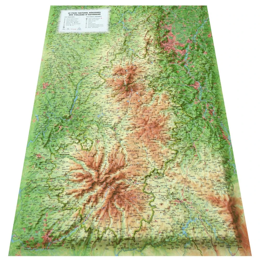 Carte 3D 3DMAP Le Parc Naturel Régional Des Volcans D'Auvergne 2 Carte 3D 3DMAP Le Parc Naturel Régional Des Volcans D'Auvergne – Image 2