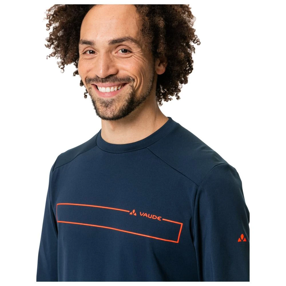 Maillot VTT Vaude Men's Qimsa Ls Shirt Dark Sea 6 Maillot VTT Vaude Men's Qimsa Ls Shirt Dark Sea – Image 6