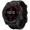 Montres GPS Garmin Fenix 7X Solar Edition Slate Gray Black Band