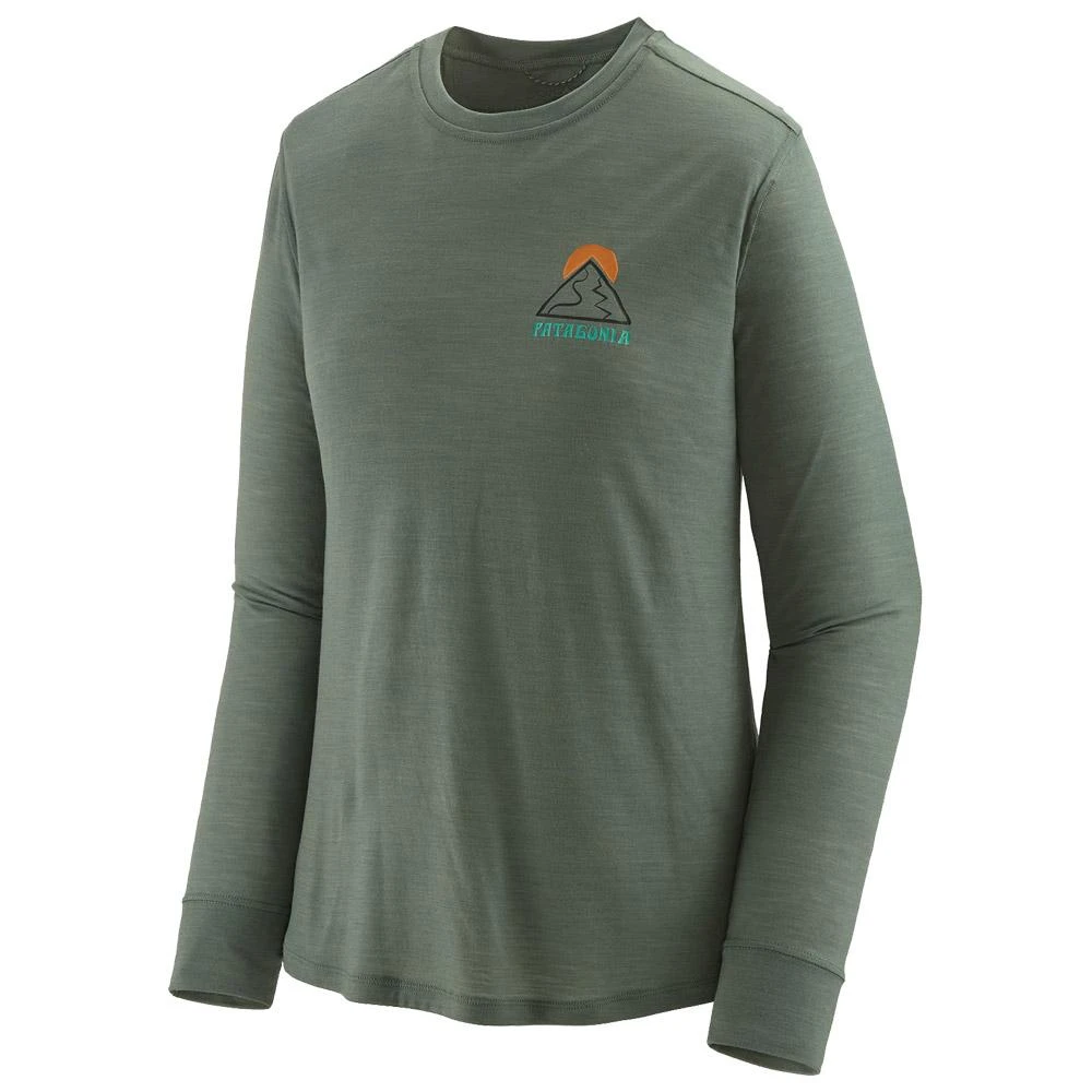 Tee-shirt De Rando Patagonia W's Long-Sleeved Capilene Cool Merino Graphic Shirt Hemlock Green 1 Tee-shirt De Rando Patagonia W's Long-Sleeved Capilene Cool Merino Graphic Shirt Hemlock Green