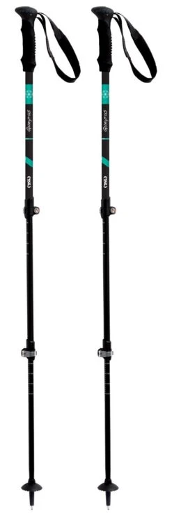 Bâton TSL Country Alu 3 Light Queyras 63-135cm Black Green