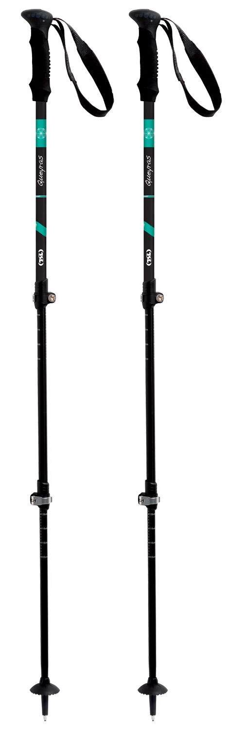 Bâton TSL Country Alu 3 Light Queyras 63-135cm Black Green 1 Bâton TSL Country Alu 3 Light Queyras 63-135cm Black Green