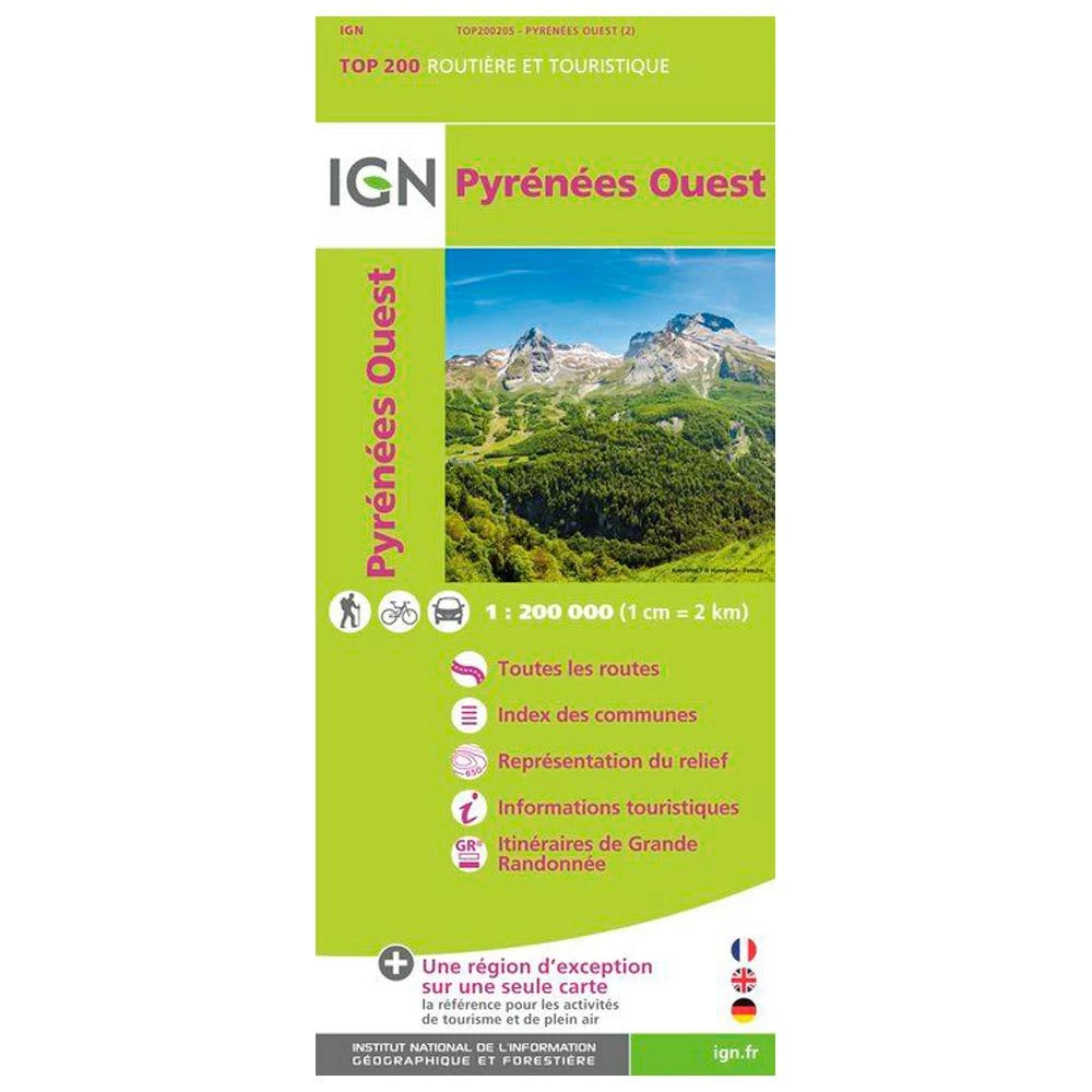 Carte IGN Pyrénées Ouest 1 Carte IGN Pyrénées Ouest
