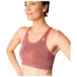 Brassière Odlo Seamless Medium Ceramicool Sports Bra Cayenne Melange -Camping Produits Boutique 7ff450246975671780be738e796b0a9d2d280700 E22ODLOTTH1339723 901