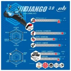 Chaussons D'escalade EB Django 3,0 Gris Bleu 7 Chaussons D'escalade EB Django 3,0 Gris Bleu -Camping Produits Boutique 85eec435a2195ab00fc9dc40576fa90848e1de89 E2200EBCHA2210131 10