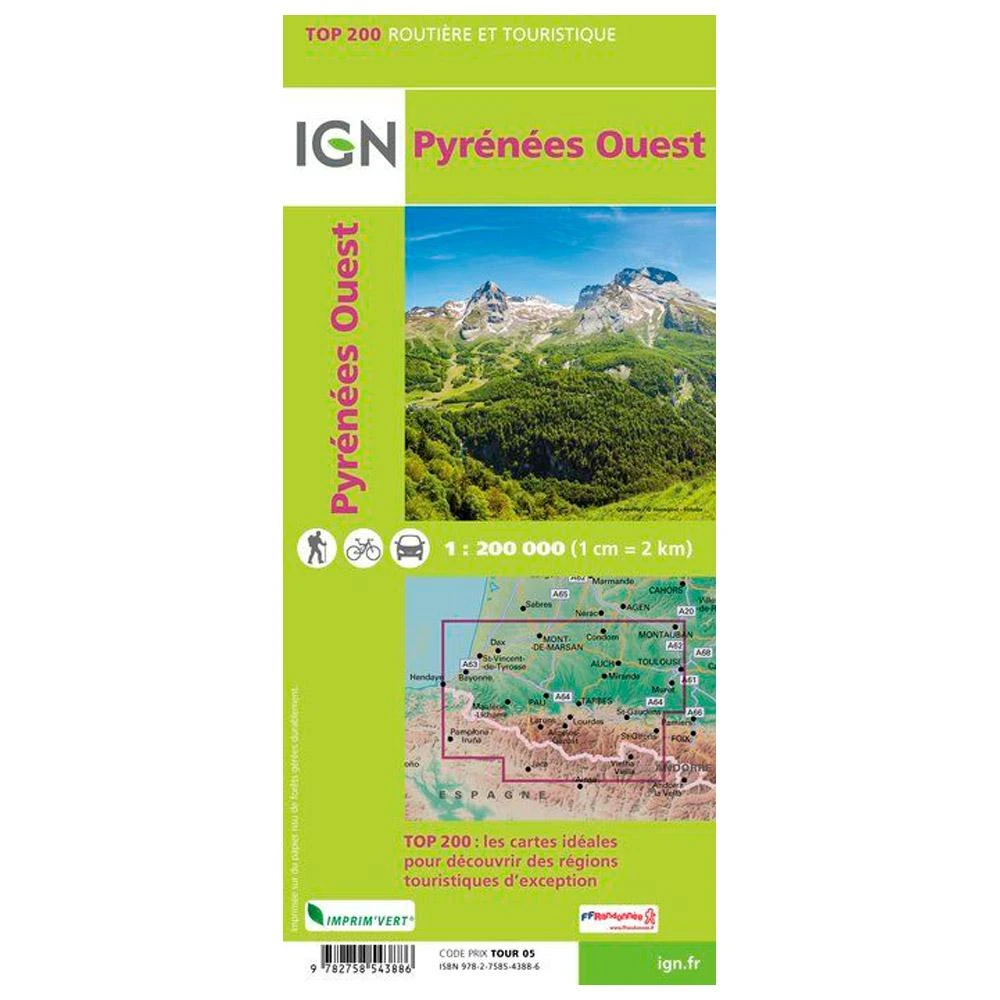 Carte IGN Pyrénées Ouest 2 Carte IGN Pyrénées Ouest – Image 2