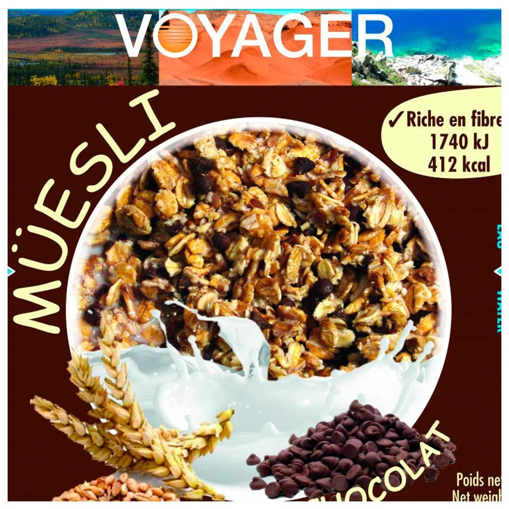 Repas Lyophilisé Voyager Muesli Au Chocolat 2 Repas Lyophilisé Voyager Muesli Au Chocolat – Image 2