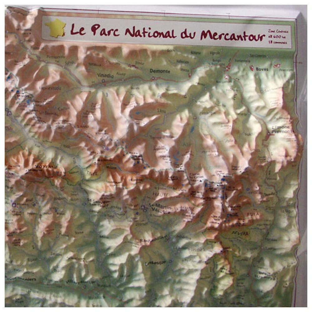 Carte 3D Geo Relief Le Parc National Du Mercantour 2 Carte 3D Geo Relief Le Parc National Du Mercantour â Image 2