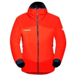Veste D’alpinisme Mammut Taiss IN Hybrid Hooded Jacket Men Hot Red Marine