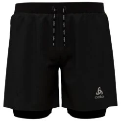 Short De Trail Odlo 2-In-1 Axalp Trail 6 Inch Black