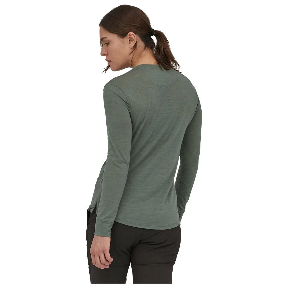 Tee-shirt De Rando Patagonia W's Long-Sleeved Capilene Cool Merino Graphic Shirt Hemlock Green 2 Tee-shirt De Rando Patagonia W's Long-Sleeved Capilene Cool Merino Graphic Shirt Hemlock Green – Image 2