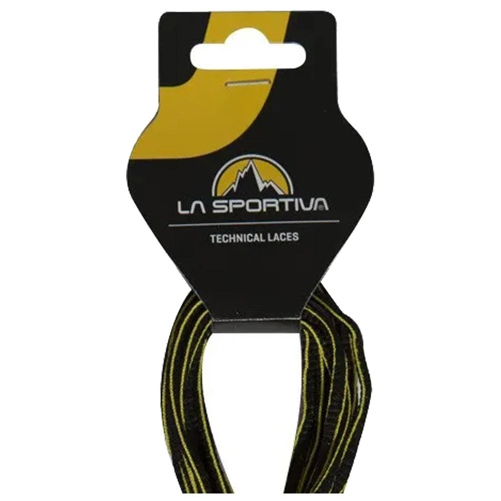 Lacets La Sportiva Mountain Running Laces Black Yellow 2 Lacets La Sportiva Mountain Running Laces Black Yellow – Image 2