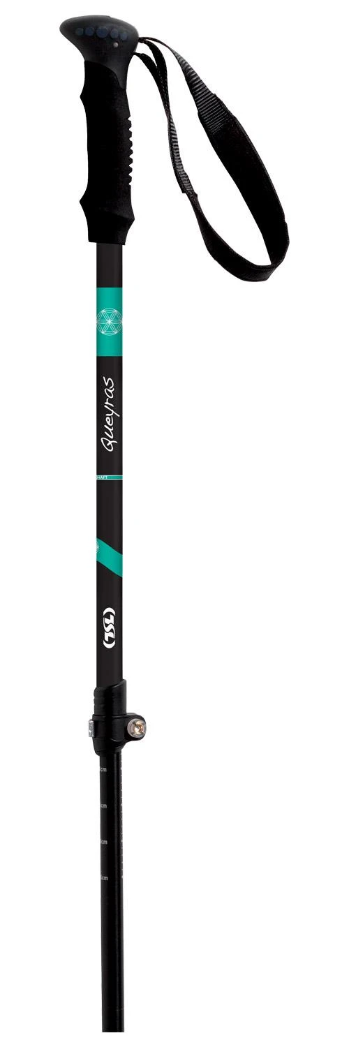 Bâton TSL Country Alu 3 Light Queyras 63-135cm Black Green 2 Bâton TSL Country Alu 3 Light Queyras 63-135cm Black Green – Image 2