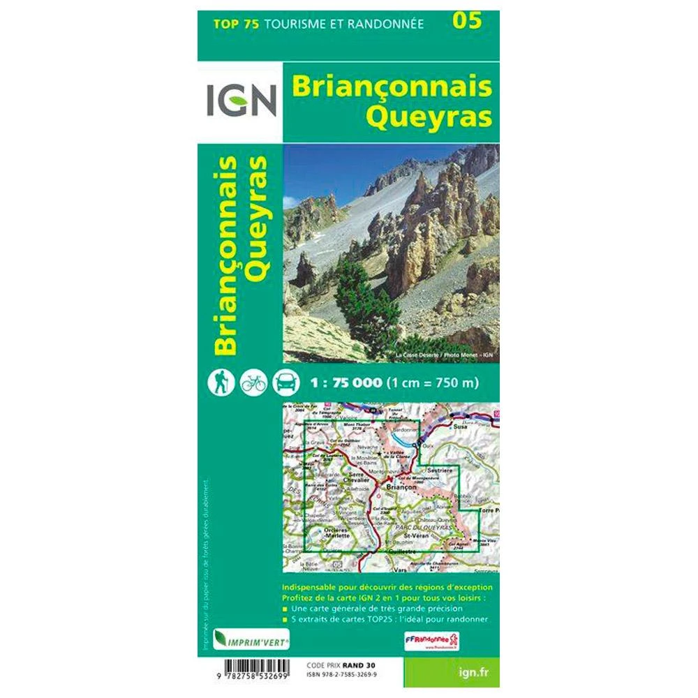 Carte IGN Brianconnais Queyras 2 Carte IGN Brianconnais Queyras – Image 2
