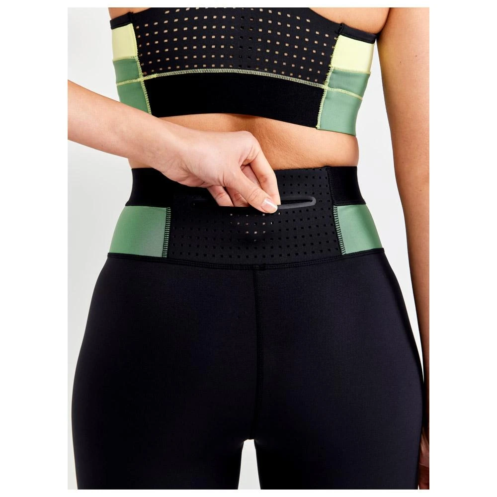 Collant De Trail Craft PRO Charge Blocked Tights W Giallo-Black 4 Collant De Trail Craft PRO Charge Blocked Tights W Giallo-Black – Image 4