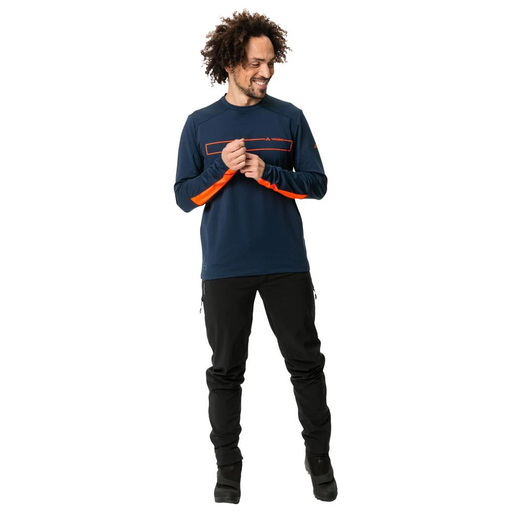 Maillot VTT Vaude Men's Qimsa Ls Shirt Dark Sea 5 Maillot VTT Vaude Men's Qimsa Ls Shirt Dark Sea – Image 5