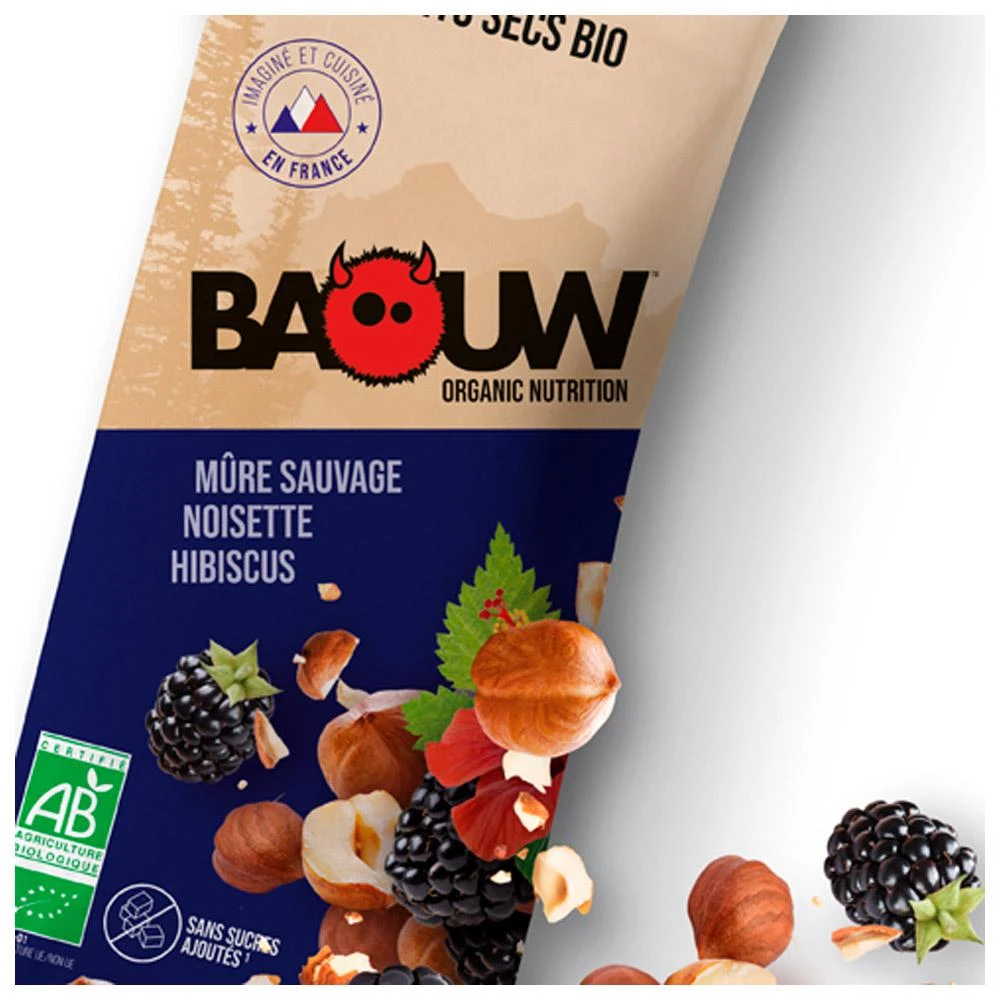 Barre Energétique Baouw Mélange Fruits Secs Bio Mûre Sauvage - Noisette - Hibiscus 2 Barre Energétique Baouw Mélange Fruits Secs Bio Mûre Sauvage - Noisette - Hibiscus – Image 2
