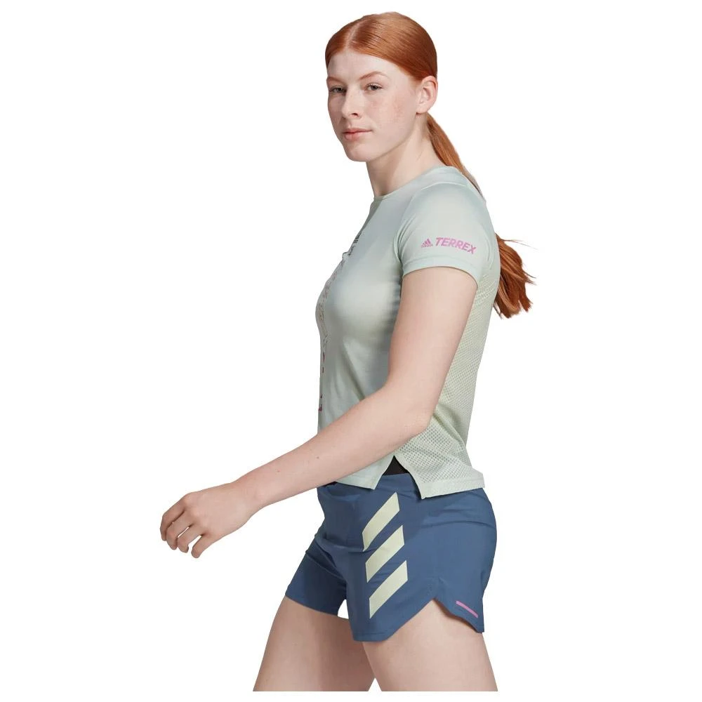 Tee-shirt De Trail Adidas Terrex Agravic Shirt W Linen Green 7 Tee-shirt De Trail Adidas Terrex Agravic Shirt W Linen Green – Image 7