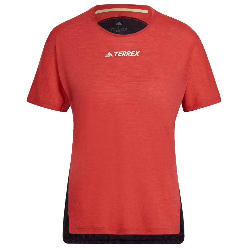 Tee-shirt De Trail Adidas Agravic Pro Wool Women Altered Amber 1 Tee-shirt De Trail Adidas Agravic Pro Wool Women Altered Amber
