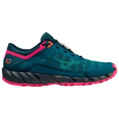 Chaussures De Trail Mizuno Wave Ibuki 3 Wmn Gulf Coast Lagoon Pink Peacock