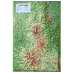 Carte 3D 3DMAP Le Parc Naturel Régional Des Volcans D'Auvergne