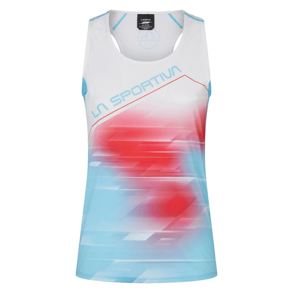 Tee-shirt De Trail La Sportiva Sky Tank W Blue/White 1 Tee-shirt De Trail La Sportiva Sky Tank W Blue/White