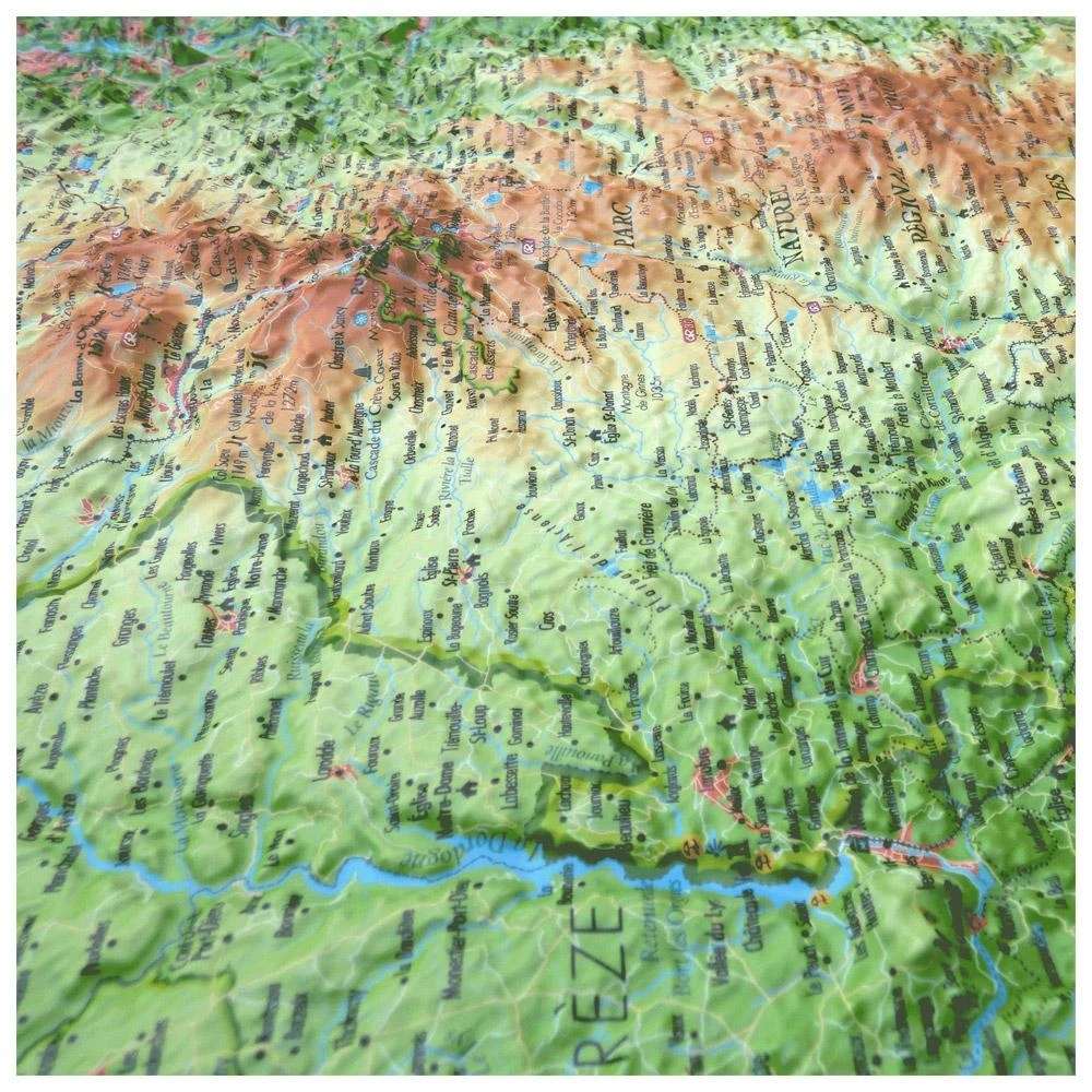 Carte 3D 3DMAP Le Parc Naturel Régional Des Volcans D'Auvergne 5 Carte 3D 3DMAP Le Parc Naturel Régional Des Volcans D'Auvergne – Image 5