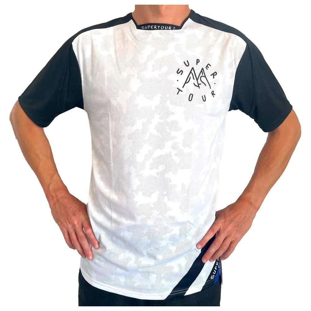 Maillot VTT Supertour Factory S/S White Black 1 Maillot VTT Supertour Factory S/S White Black