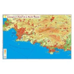 Carte 3D Geo Relief Les Calanques Et Le Massif De La Sainte-Beaume