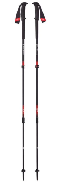 Bâton Black Diamond Trail Pro Trekking Poles 105-140 Cm Fire Red