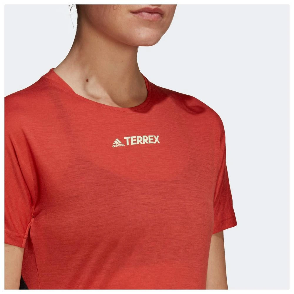 Tee-shirt De Trail Adidas Agravic Pro Wool Women Altered Amber 2 Tee-shirt De Trail Adidas Agravic Pro Wool Women Altered Amber – Image 2