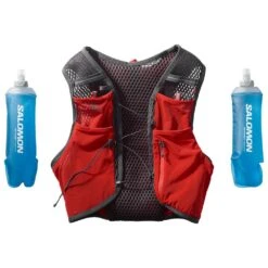 Gilet Trail Salomon Active Skin 4 With Flask Fiery Red Ebony -Camping Produits Boutique fb198457b9a507ce5e50f28e759817d30ea7e12b E23SALOACC3376385 901
