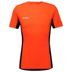 Tee-shirt De Rando Mammut Sertig Hot Red Marine